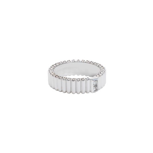 Pile Ring_WG × White Dia 0.36ct