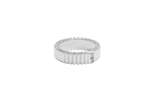 Pile Ring_WG × White Dia 0.36ct