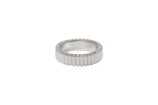Pile Ring_WG × White Dia 0.28ct