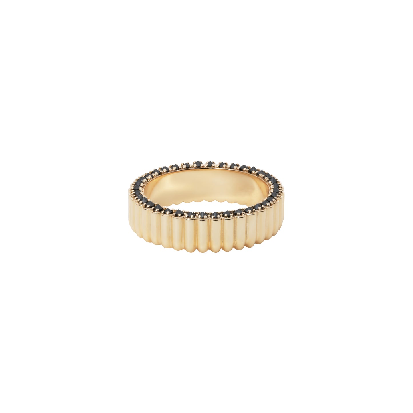 Pile Ring_YG × Black Dia 0.30ct