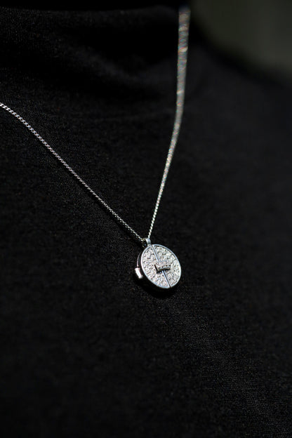 Axis Pendant_WG × White Dia 0.23ct