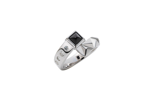 Rugged Luxe Ring_WG × Black Onyx