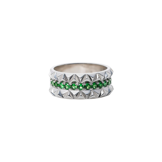 Rugged Combo Ring_SV925 × Tsavorite