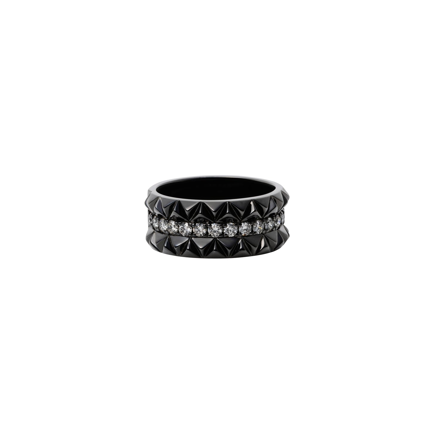 Rugged Combo Ring_SV925 × White Dia 0.50ct