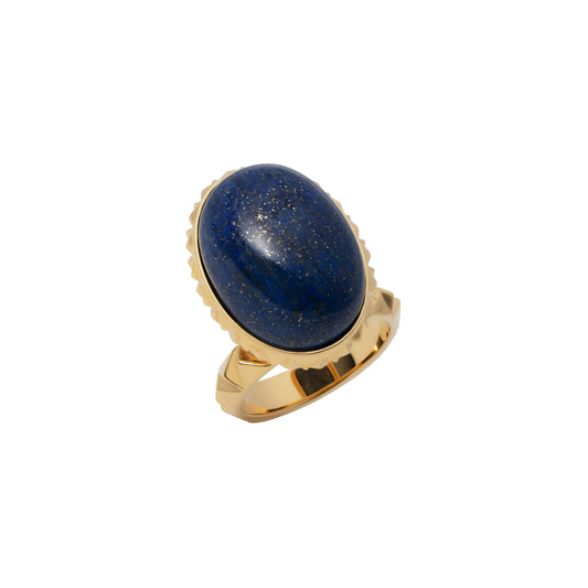 Rugged Tablet Ring_SV925 × Lapis Lazuli