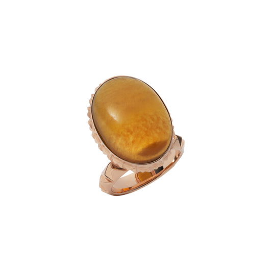 Rugged Tablet Ring_SV925 × Blue Amber