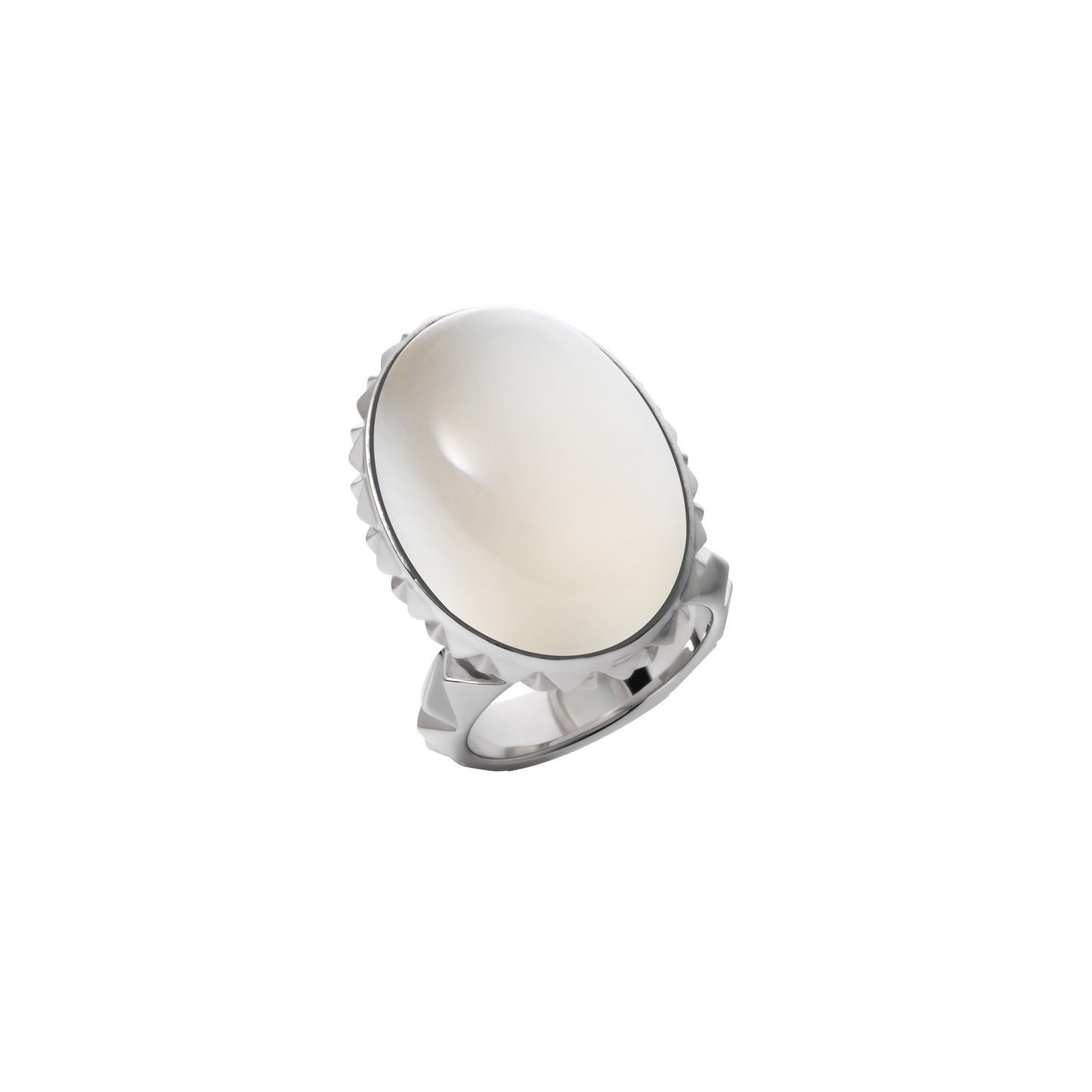 Rugged Tablet Ring_SV925 × Moon Stone