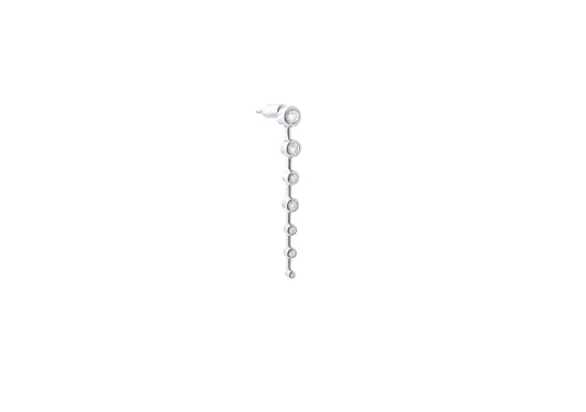 7 Drops Earring_WG × White Dia 0.25ct