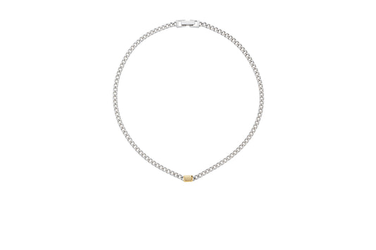 Incomplete Necklace_SV925 × Yellow Gold