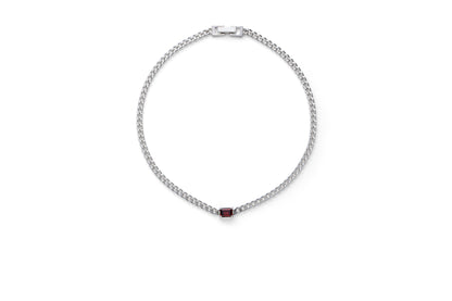 Incomplete Necklace_SV925 × Garnet