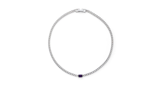 Incomplete Necklace_SV925 × Amethyst