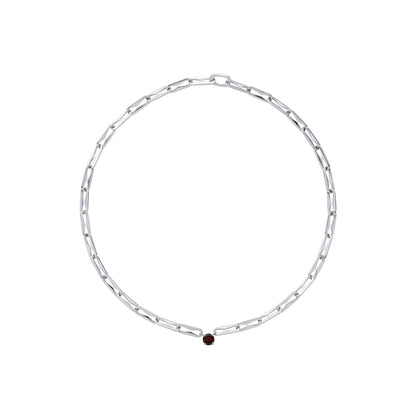 Birth of Thorn Necklace_WG × Garnet