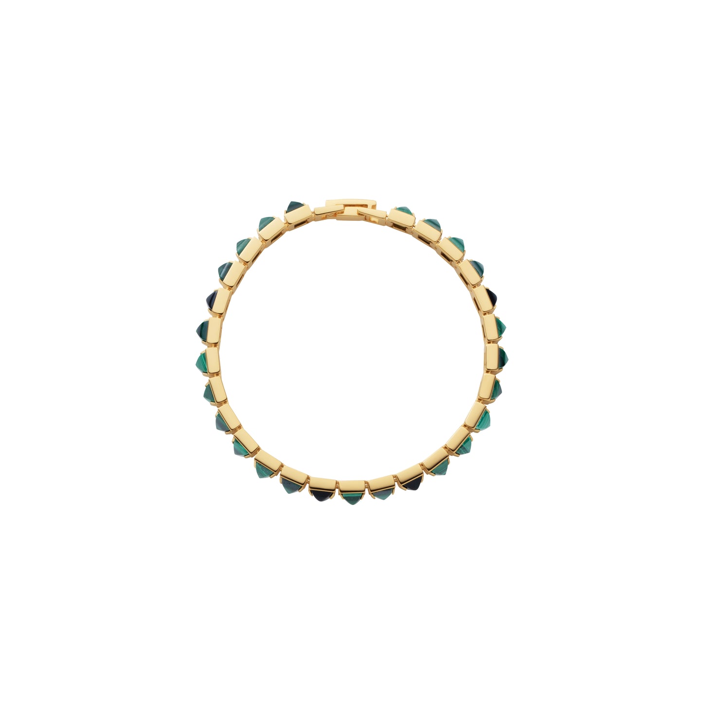 Arc Bracelet_SV925 × Malachite × Black Onyx