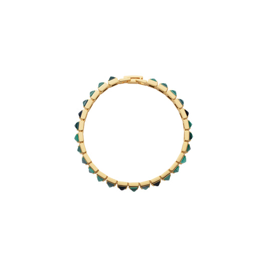 Arc Bracelet_SV925 × Malachite × Black Onyx