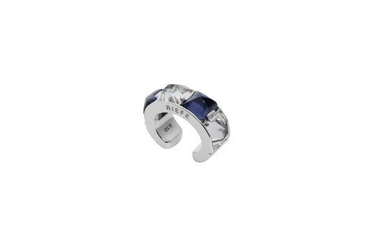 Arc Ear Cuff_WG × Iolite × Crystal