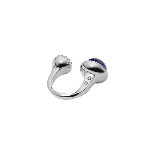 Celeste Ring_SV925 × Lapis Lazuli × White Dia 0.82ct