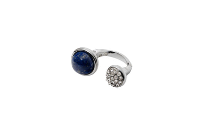 Celeste Ring_SV925 × Lapis Lazuli × White Dia 0.82ct