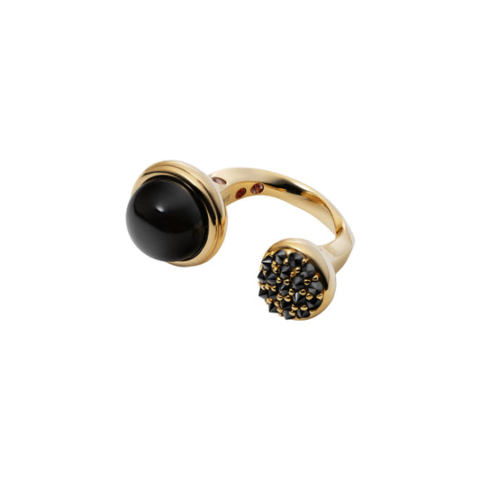 Celeste Ring_SV925 × Black Onyx × Black Dia 0.82ct