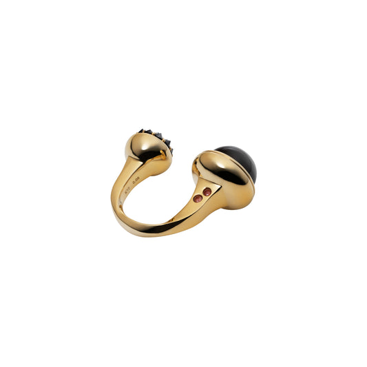 Celeste Ring_SV925 × Black Onyx × Black Dia 0.82ct