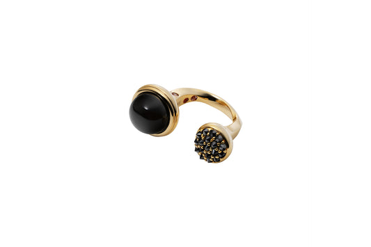 Celeste Ring_SV925 × Black Onyx × Black Dia 0.82ct