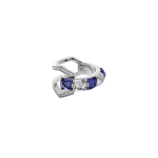 Arc Ring_WG × Iolite × Crystal