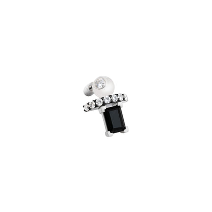 Equal Earring_WG × Black Onyx