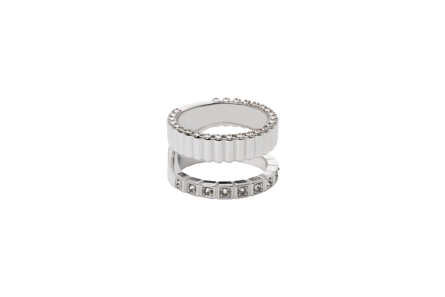 Pile Ring_WG × White Dia 0.48ct