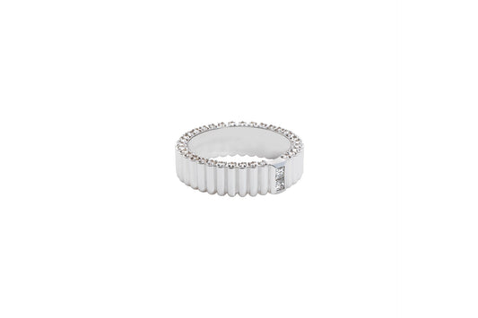 Pile Ring_WG × White Dia 0.36ct