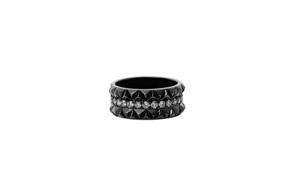 Rugged Combo Ring_SV925 × White Dia 0.50ct