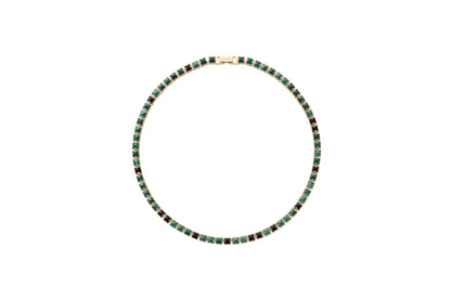 Arc Necklace_SV925 × Malachite × Black Onyx