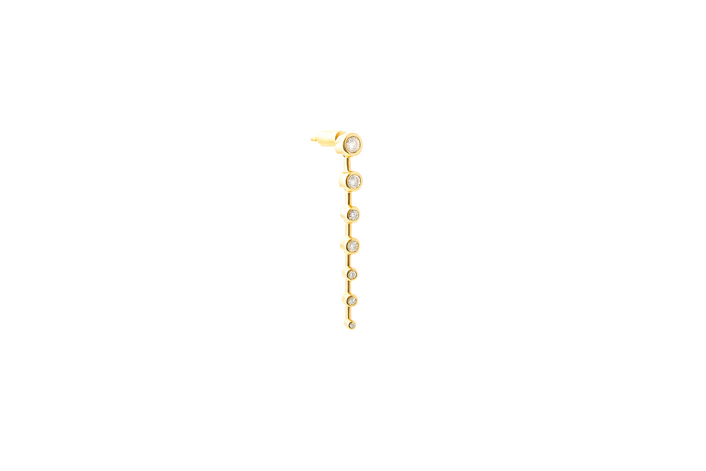 7 Drops Earring_YG × White Dia 0.25ct